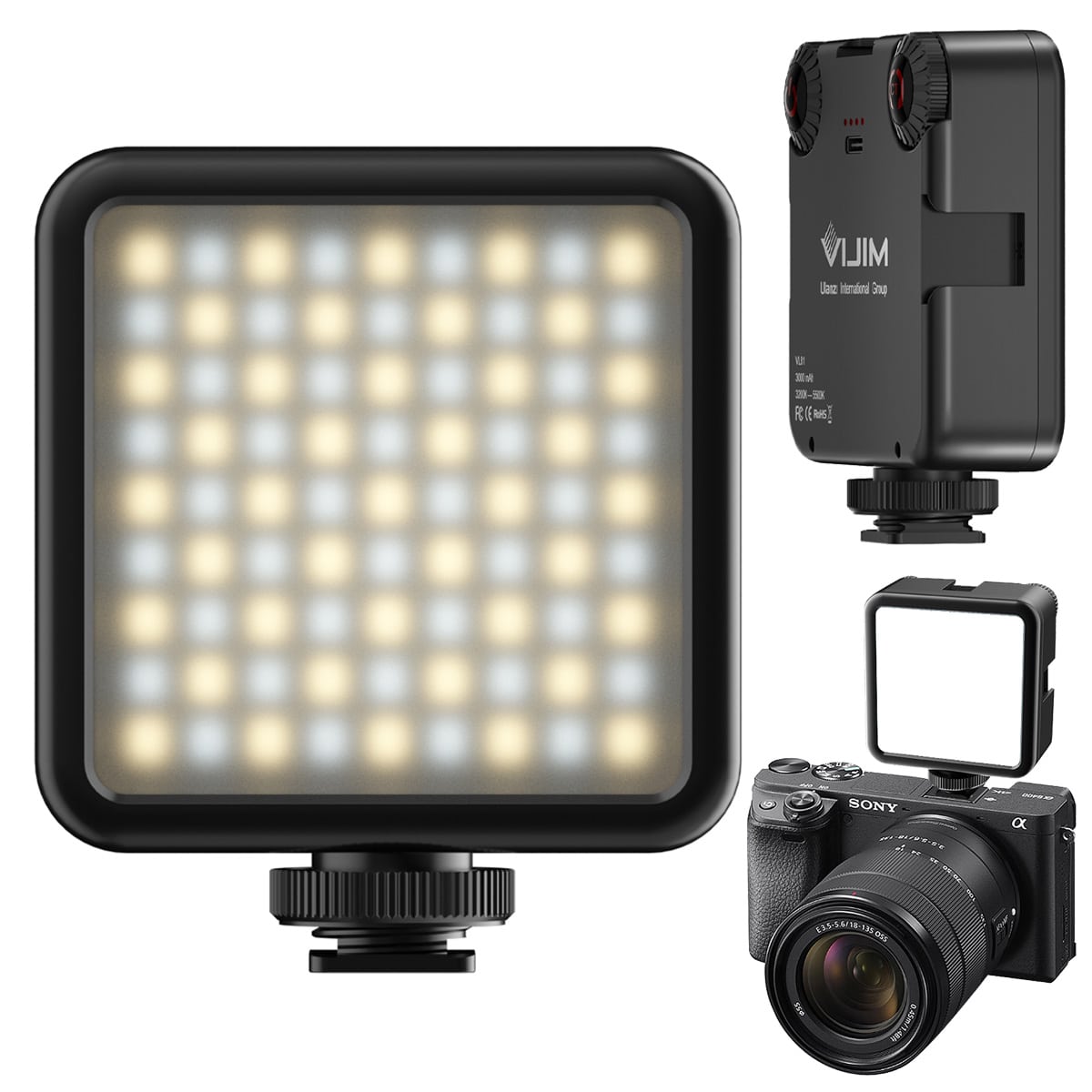 Videolamp met instelbare kleuren: VIJIM VL81 | MOJOGEAR