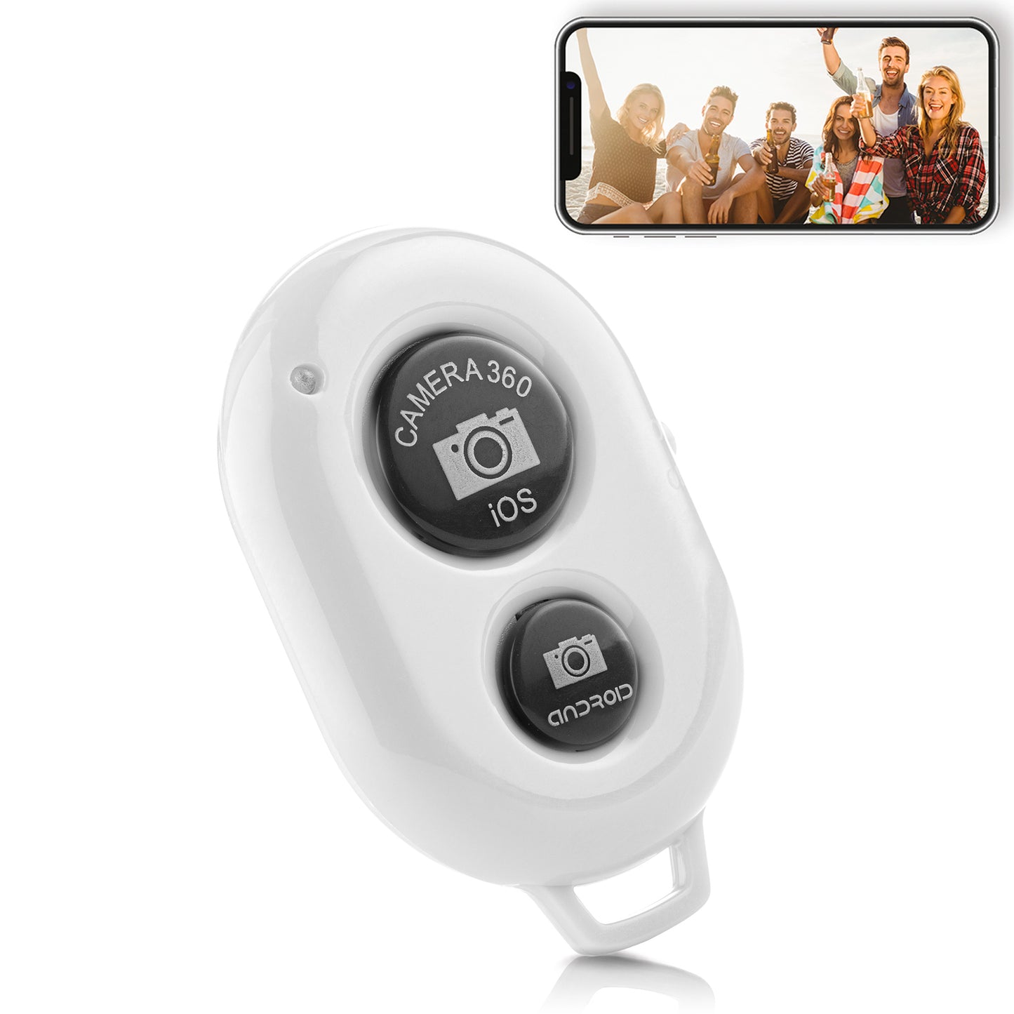 Bluetooth remote shutter afstandsbediening voor smartphone camera - verschillende kleuren