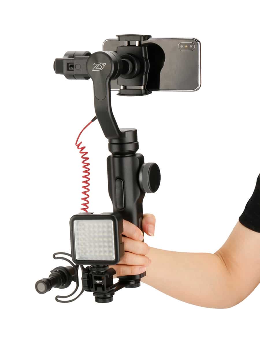 Ulanzi PT-3 Triple Cold Shoe Mount voor Gimbal, Camera en Smartphone Rig