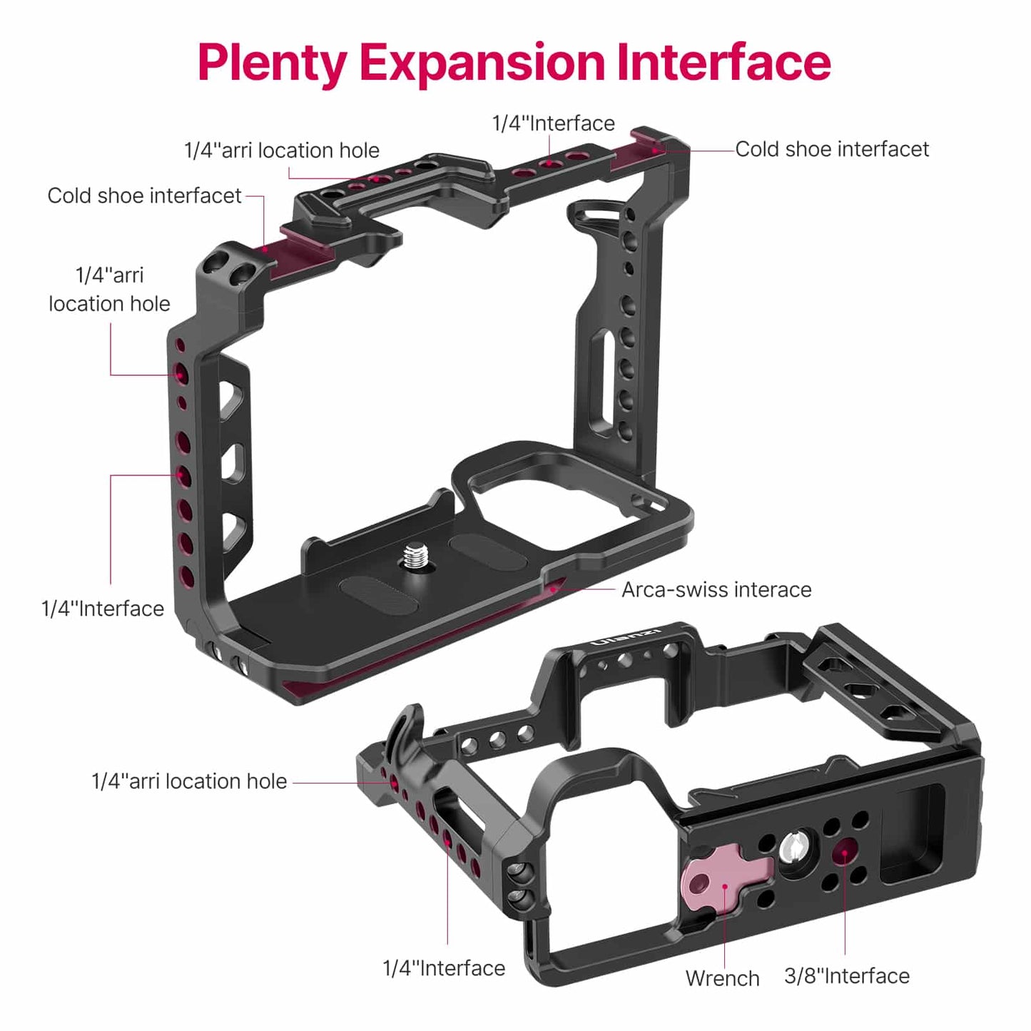 Ulanzi metalen cage voor Sony A7 III, A7 Mark IV en A7R III