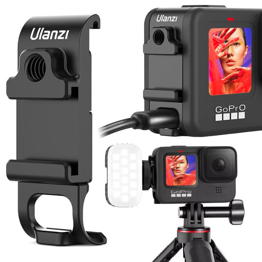 Ulanzi G9-6 GoPro Hero 9/10/11/12 batterijklep met oplaadaansluiting en Cold Shoe Mount