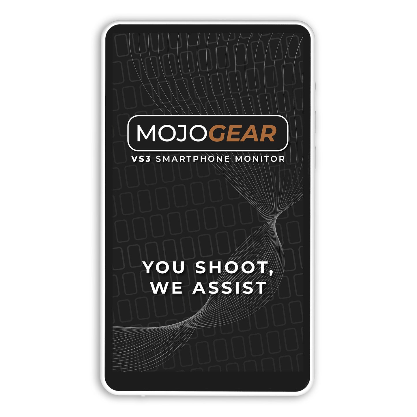 MOJOGEAR VS3 Selfie Vlog Monitor draadloos + bedraad - Wit -