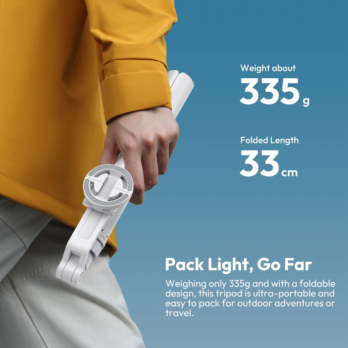 Ulanzi TT88 Overhead smartphone selfiestick - Wit - Selfiesticks