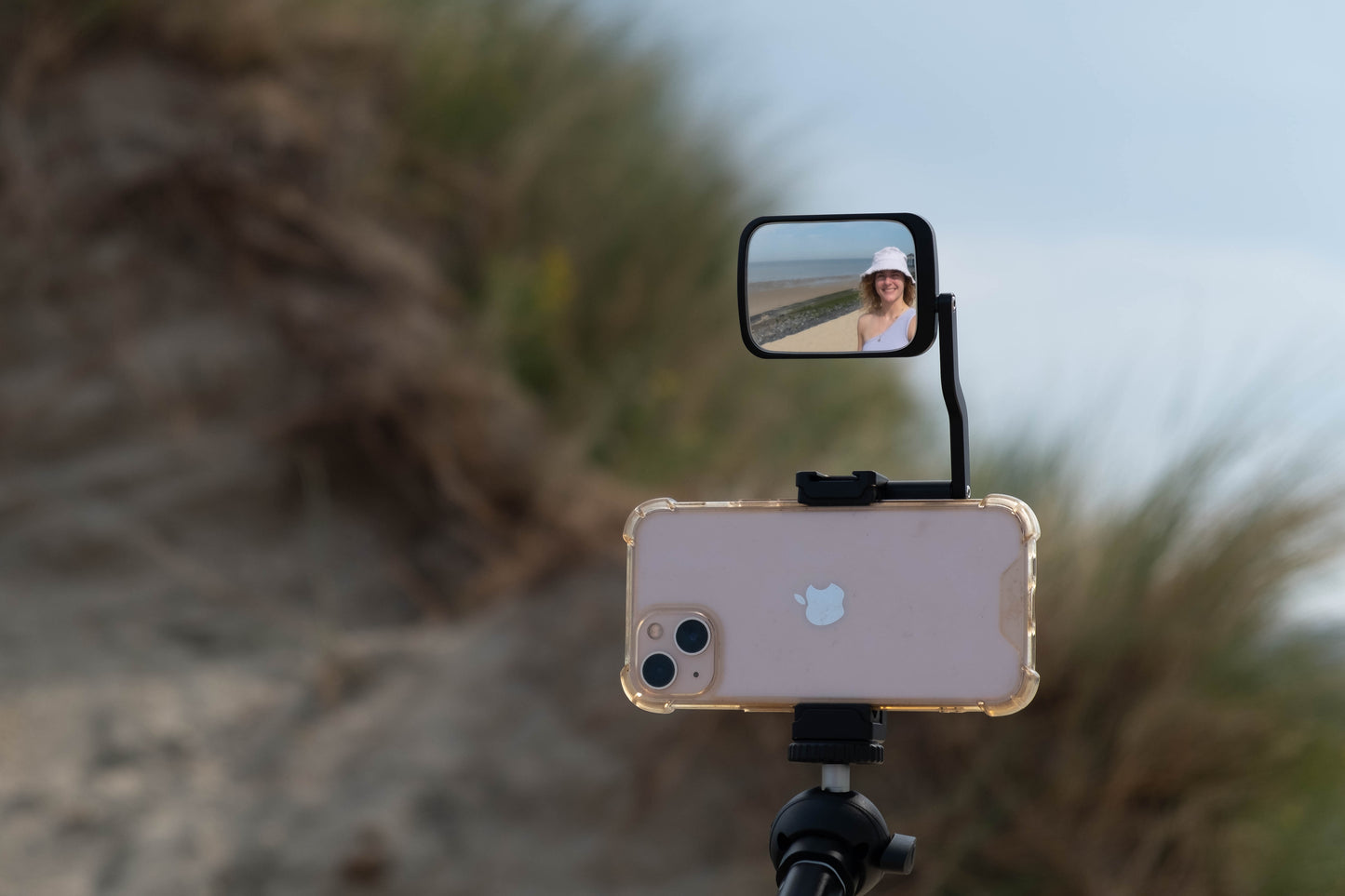 Ulanzi ST-30 Phone holder for tripod with selfie/vlog mirror