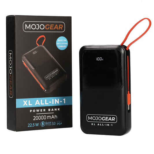 MOJOGEAR XL All-in-1 Powerbank 20.000 mAh - Powerbanks