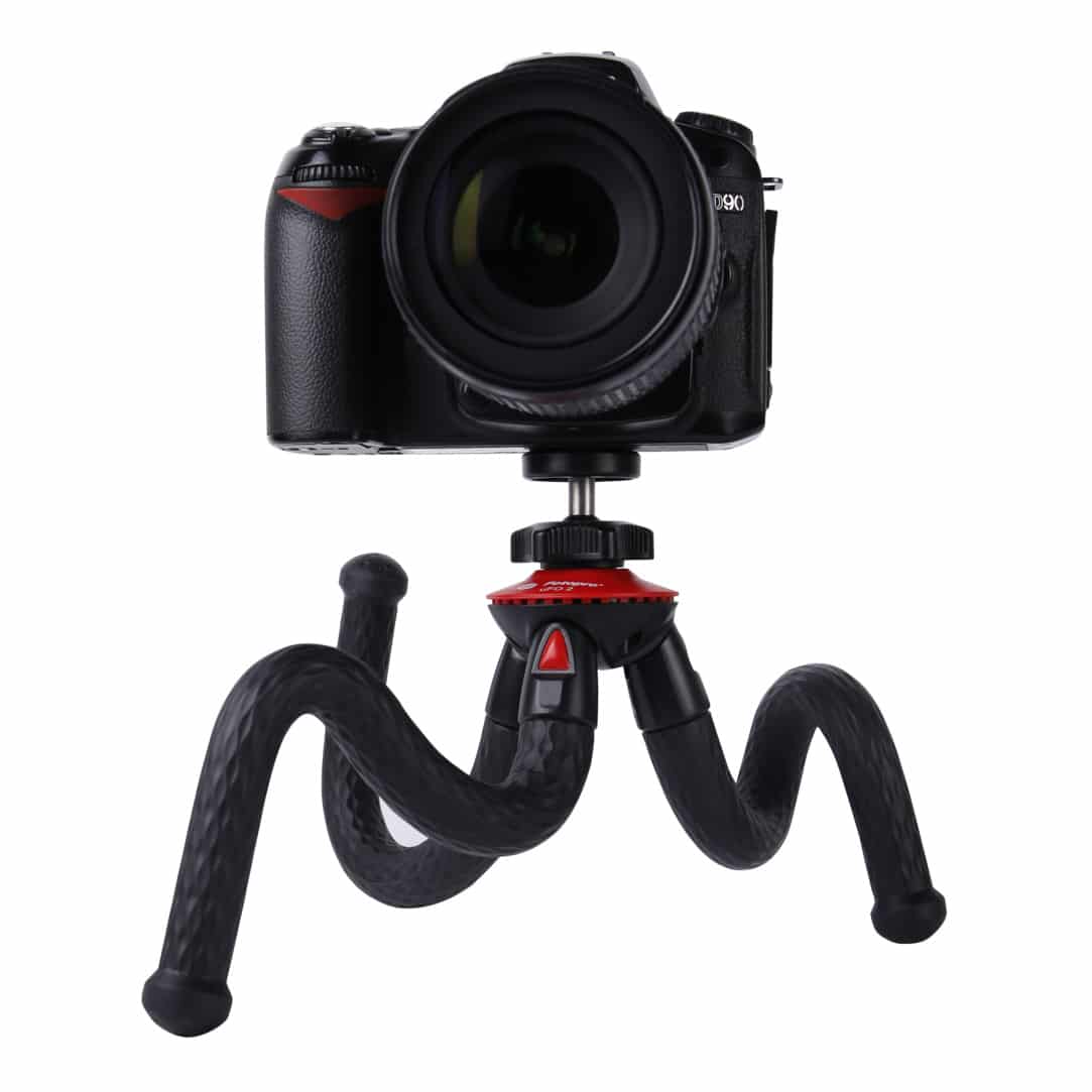 Fotopro Flexibel Statief XL met telefoonhouder, GoPro-mount en Bluetooth afstandsbediening UFO2