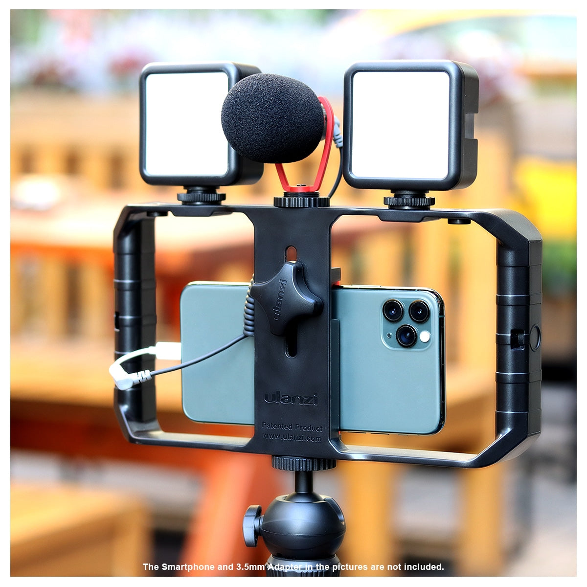 Ulanzi Smartphone Filmmaking KIT: U-Rig Pro, microfoon & 2x LED-lamp