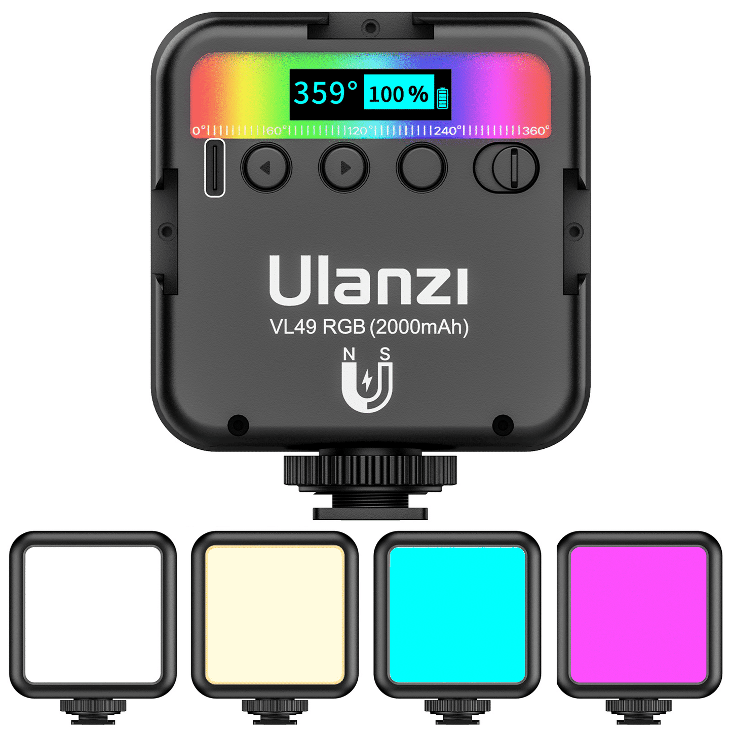 Ulanzi VL49 RGB Multi Color LED-videolamp