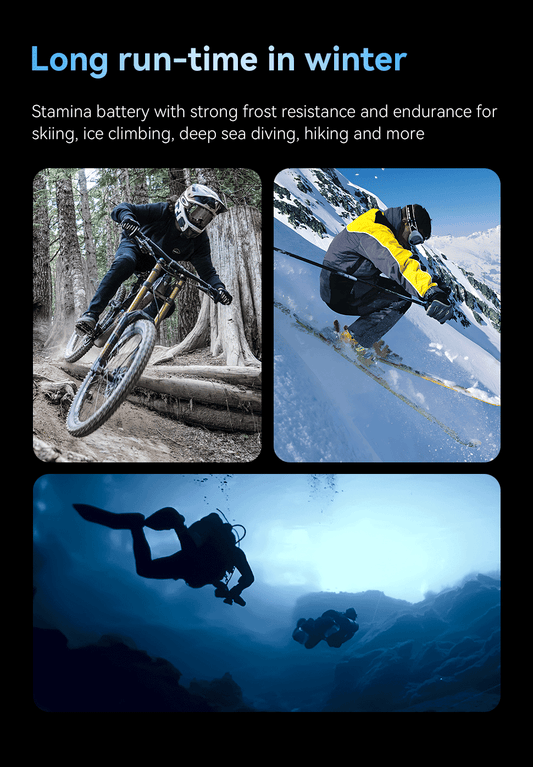 Telesin Stamina Wintersport Batterij voor GoPro 9 / 10 / 11 / 12 - 1750 mAh - GoPro-accessoires
