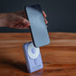 MOJOGEAR NovaMag All-in-1 Powerbank 10.000 mAh – Draadloos Qi2 & ingebouwde kabels – Paars - Powerbanks
