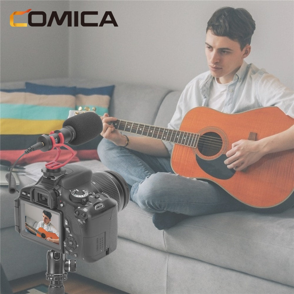 Comica CVM-VM10II directional microphone for smartphone and camera