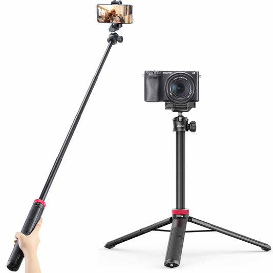 Ulanzi MT-44 Selfiestick Statief voor telefoon en camera - 146cm - Zwart