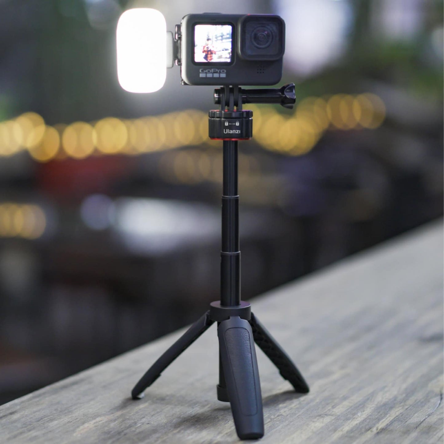 Ulanzi MT-31 GoPro vlog tripod, handle & selfie stick - with quick release mount