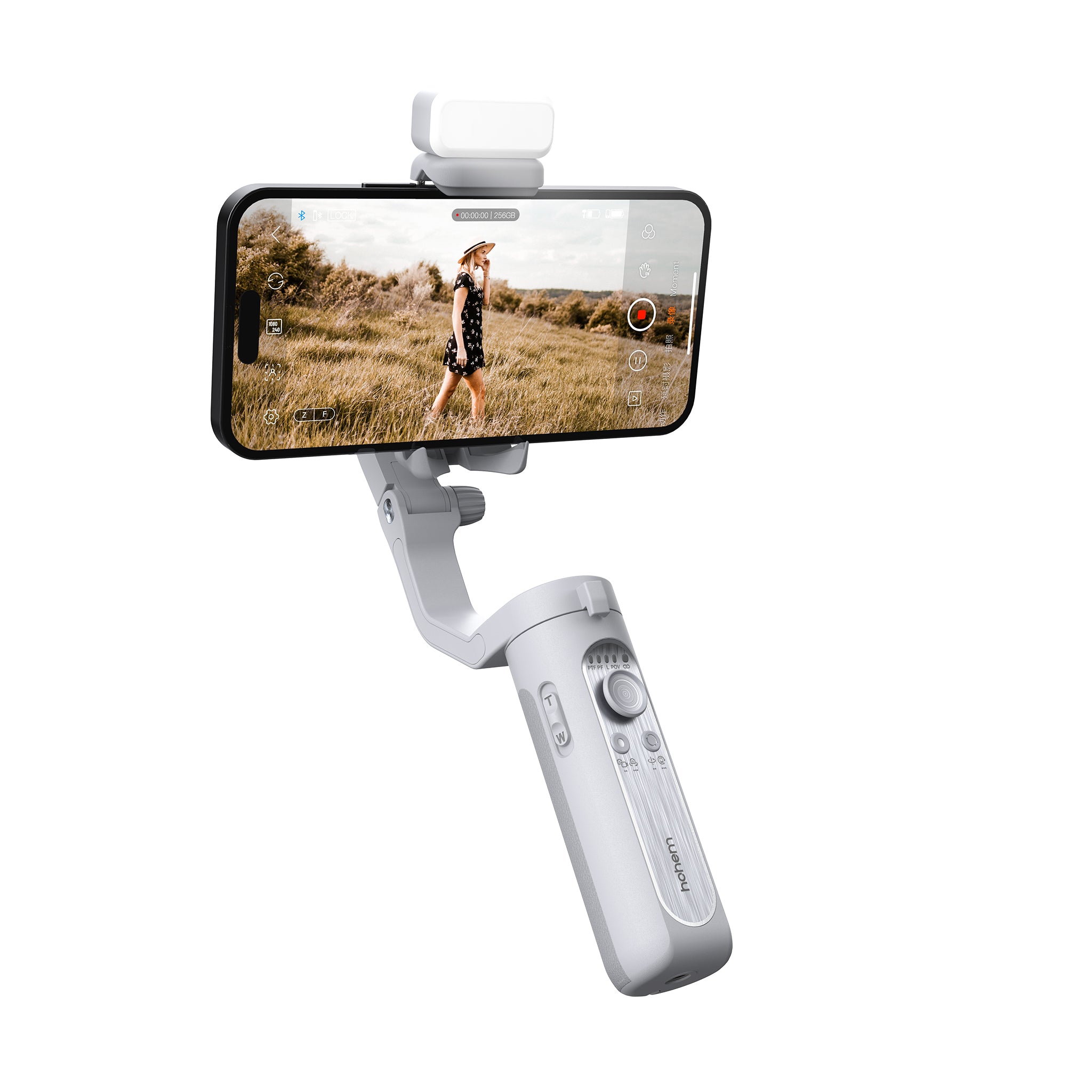 Hohem iSteady XE Kit - lightweight smartphone gimbal with light