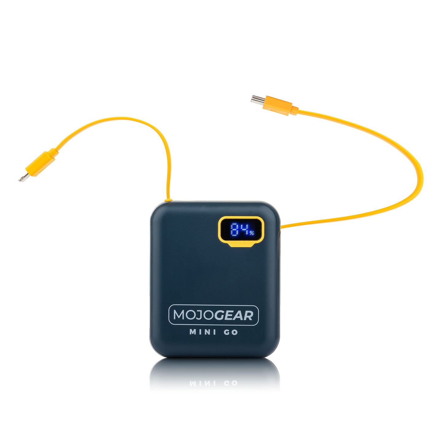MOJOGEAR MINI GO 10.000mAh powerbank met kabels - Blauw - Powerbanks