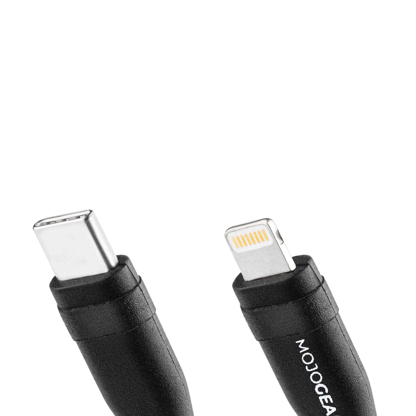 MOJOGEAR Fast Charging set for iPhone and iPad: 10.000mAh MINI Extra Fast power bank + Lightning to USB-C cable.