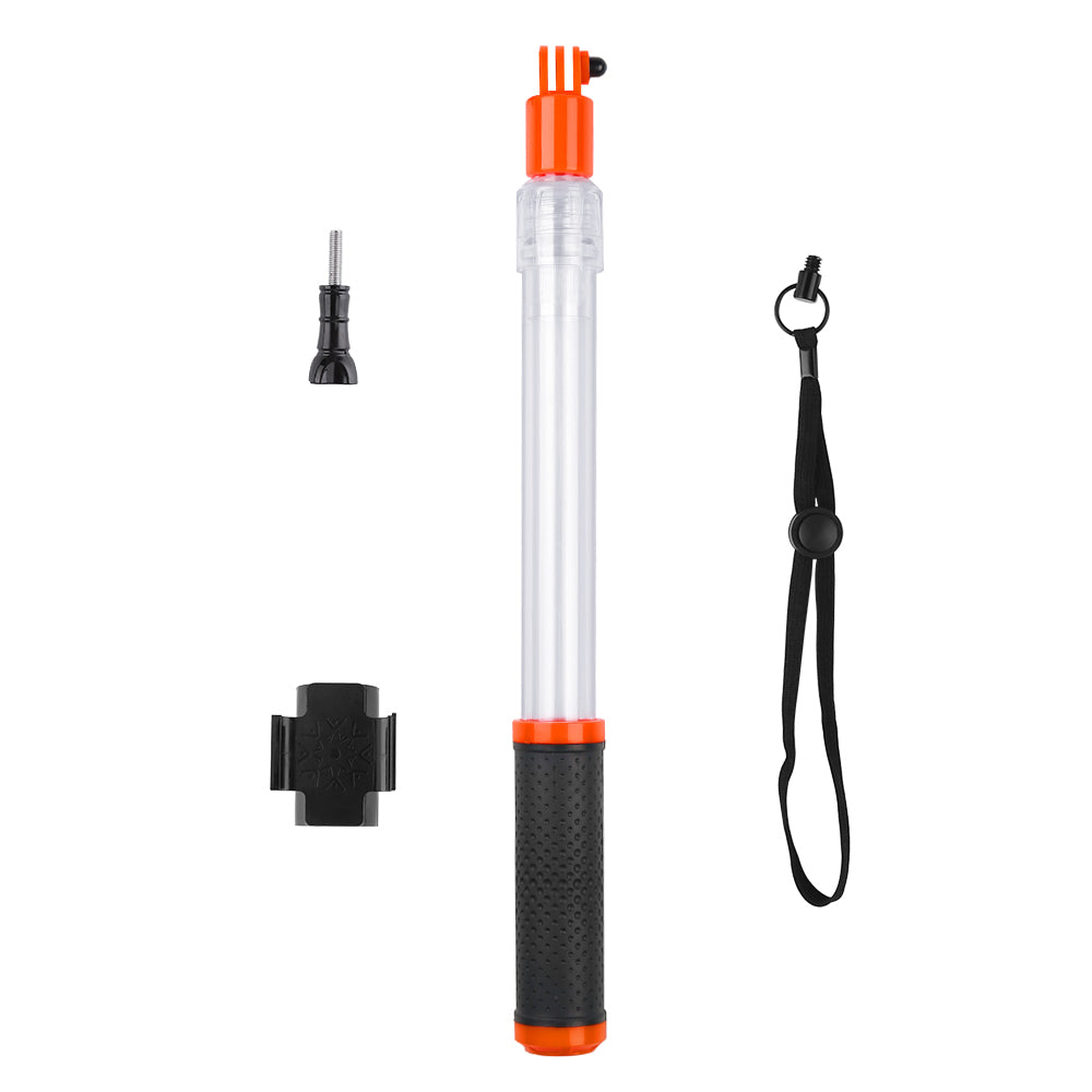 Telesin Floating Selfie Stick Waterproof - Up to 62 cm - Transparent