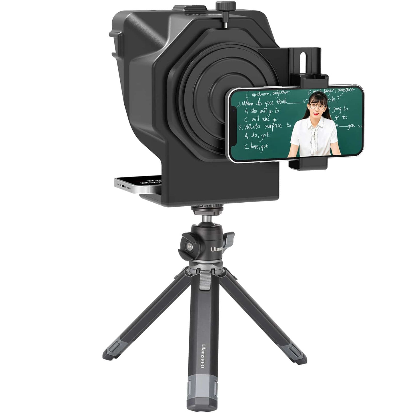 Ulanzi PT-15 Universele Autocue - Teleprompter voor smartphone en camera - Autocue