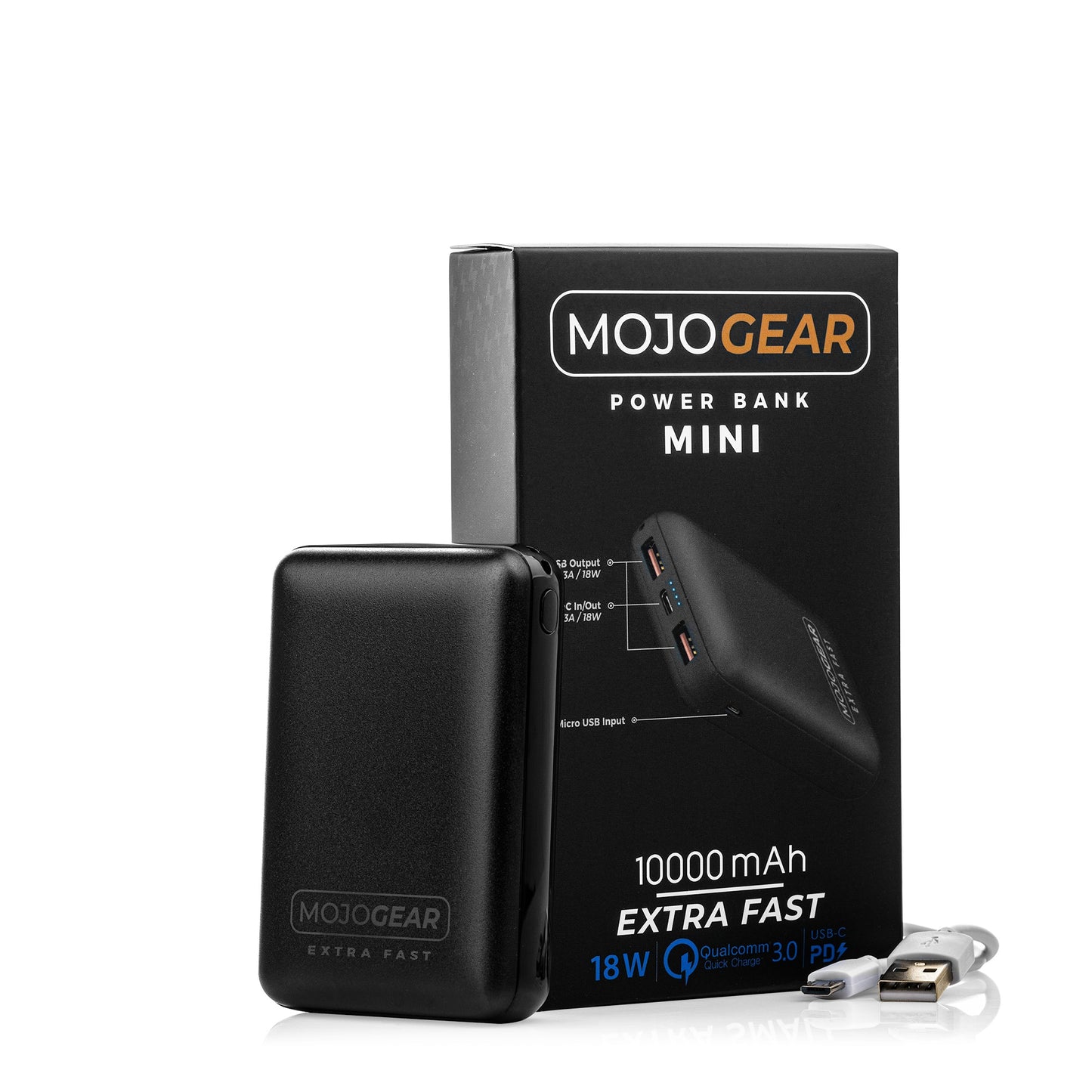 MOJOGEAR MINI EXTRA FAST 10.000 mAh powerbank