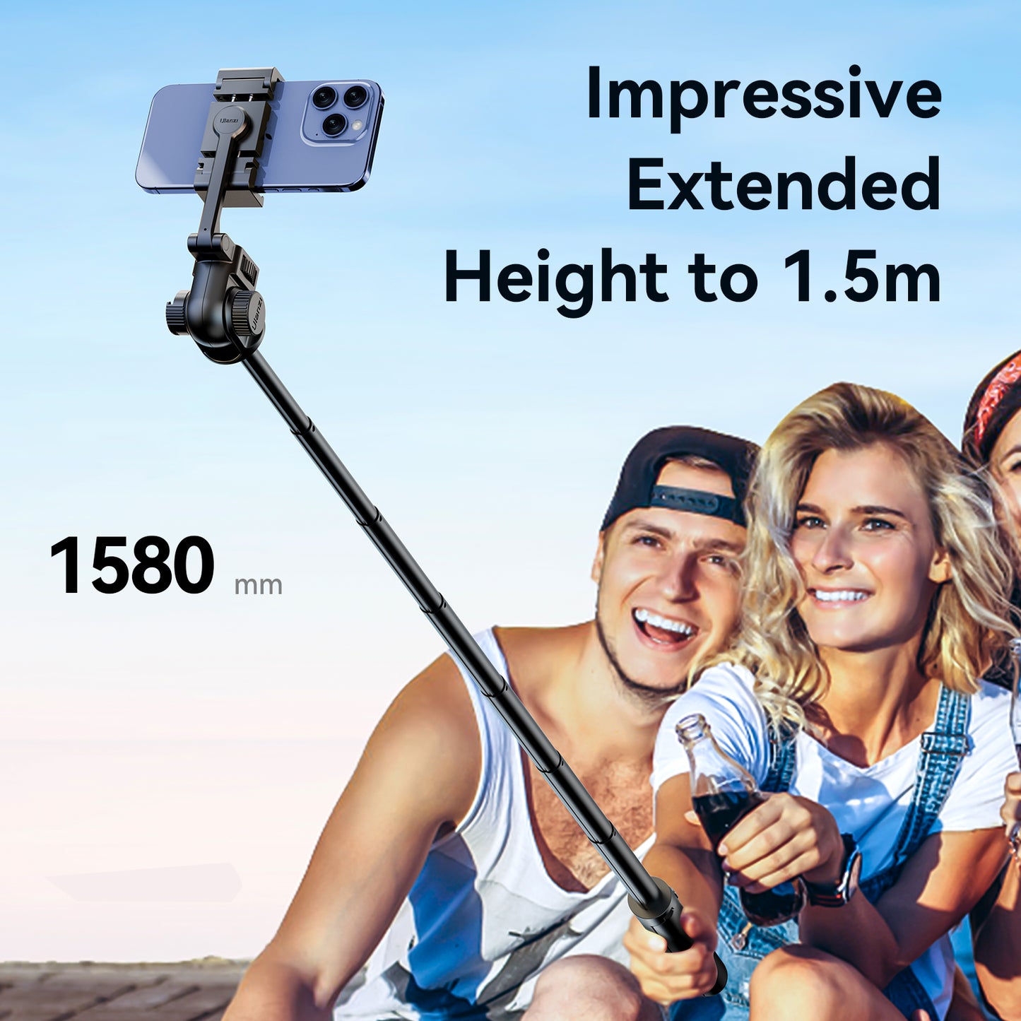 Ulanzi MT-70 Selfiestick statief met bluetooth remote - Selfiesticks