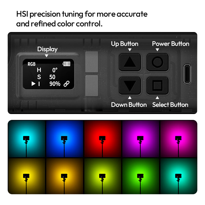 Ulanzi FOLD8 foldable pocket tube light RGB