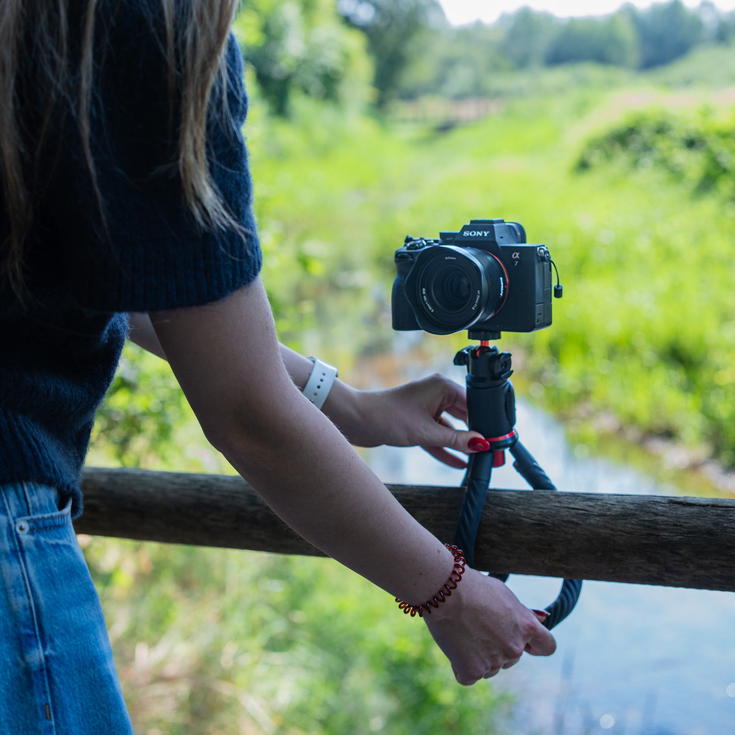MOJOGEAR MG-TS1 Flexibel Selfie Stick Statief met Bluetooth Remote - Selfiesticks