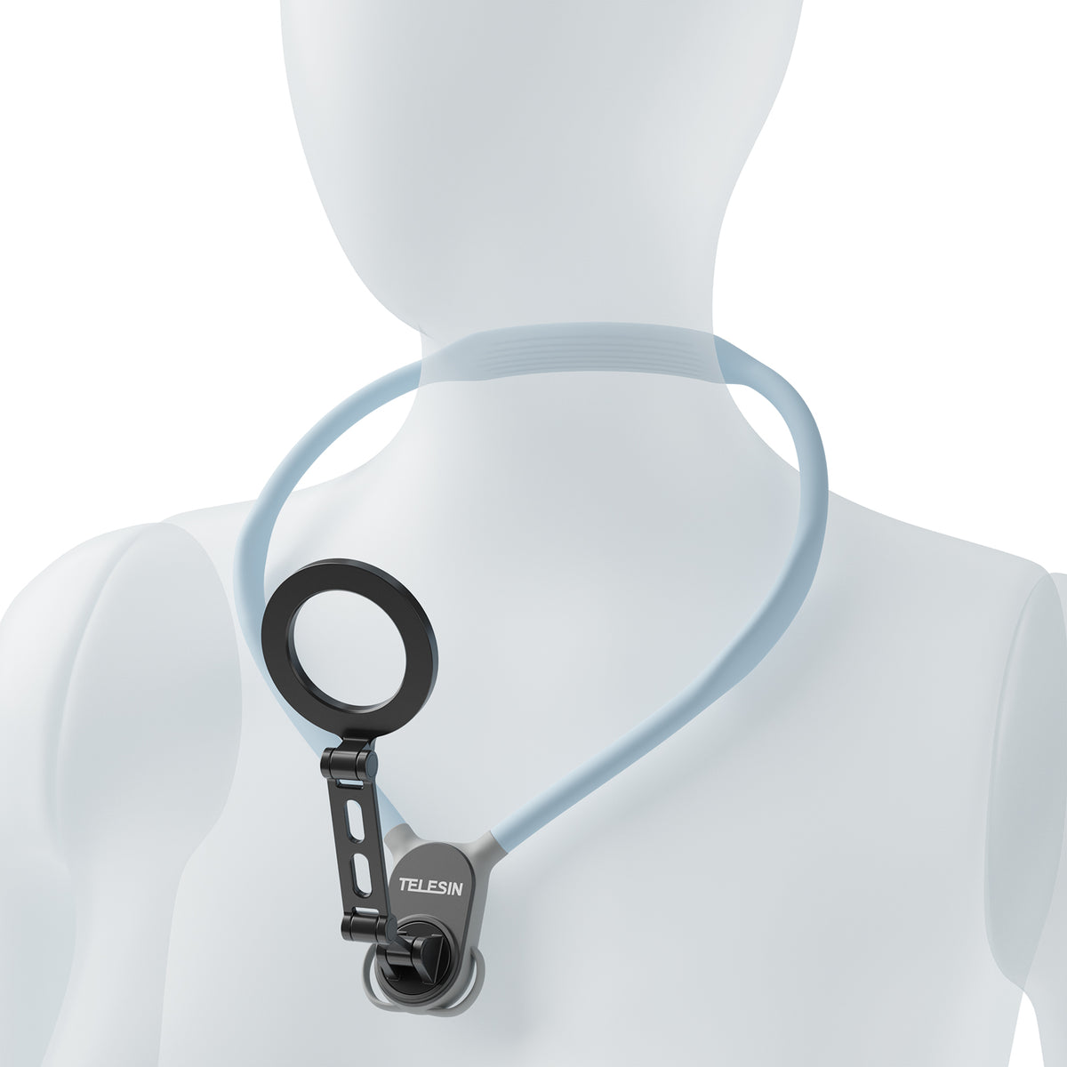 Telesin MagSafe Smartphone neck mount extra groot - Sky Blue - Telefoonhouders