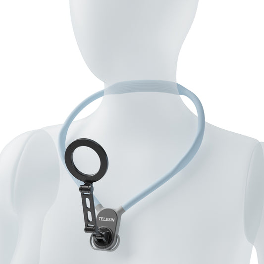 Telesin MagSafe Smartphone neck mount extra groot - Sky Blue - Telefoonhouders