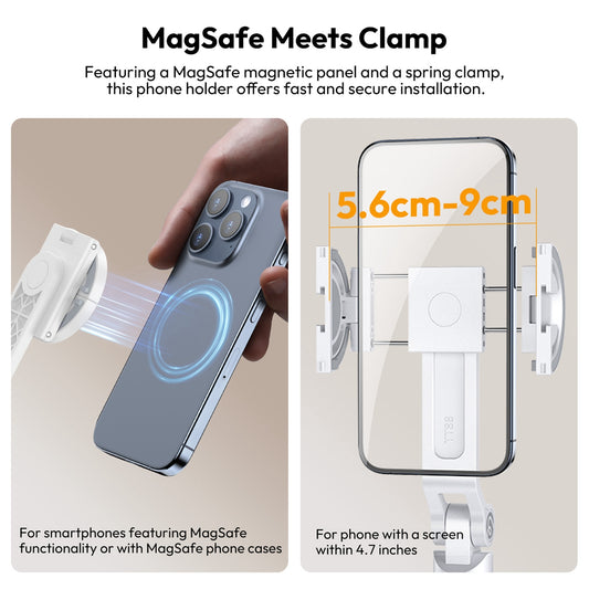 Ulanzi TT88 Overhead smartphone selfiestick - Wit - Selfiesticks