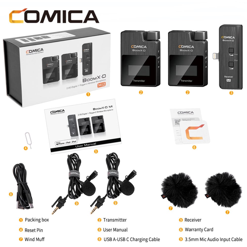 COMICA Boomx-D IPhone対応 Comica BoomX-D 2.4 GHz - A Smartphone-Compatible Wireless