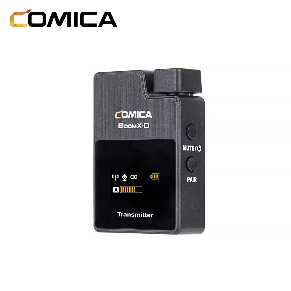 Comica BoomX-D D2 draadloze microfoon-set met 2 zender en ontvanger voor camera en smartphone - Draadloze microfoons