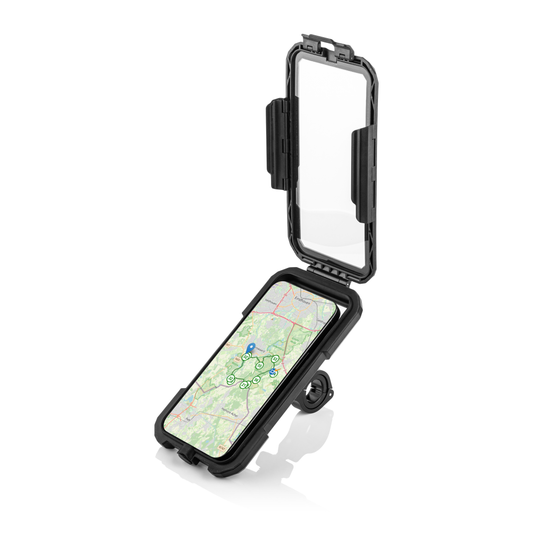 Telefoonhouder voor op de fiets of motor Telefoonhouder voor op de fiets of motor