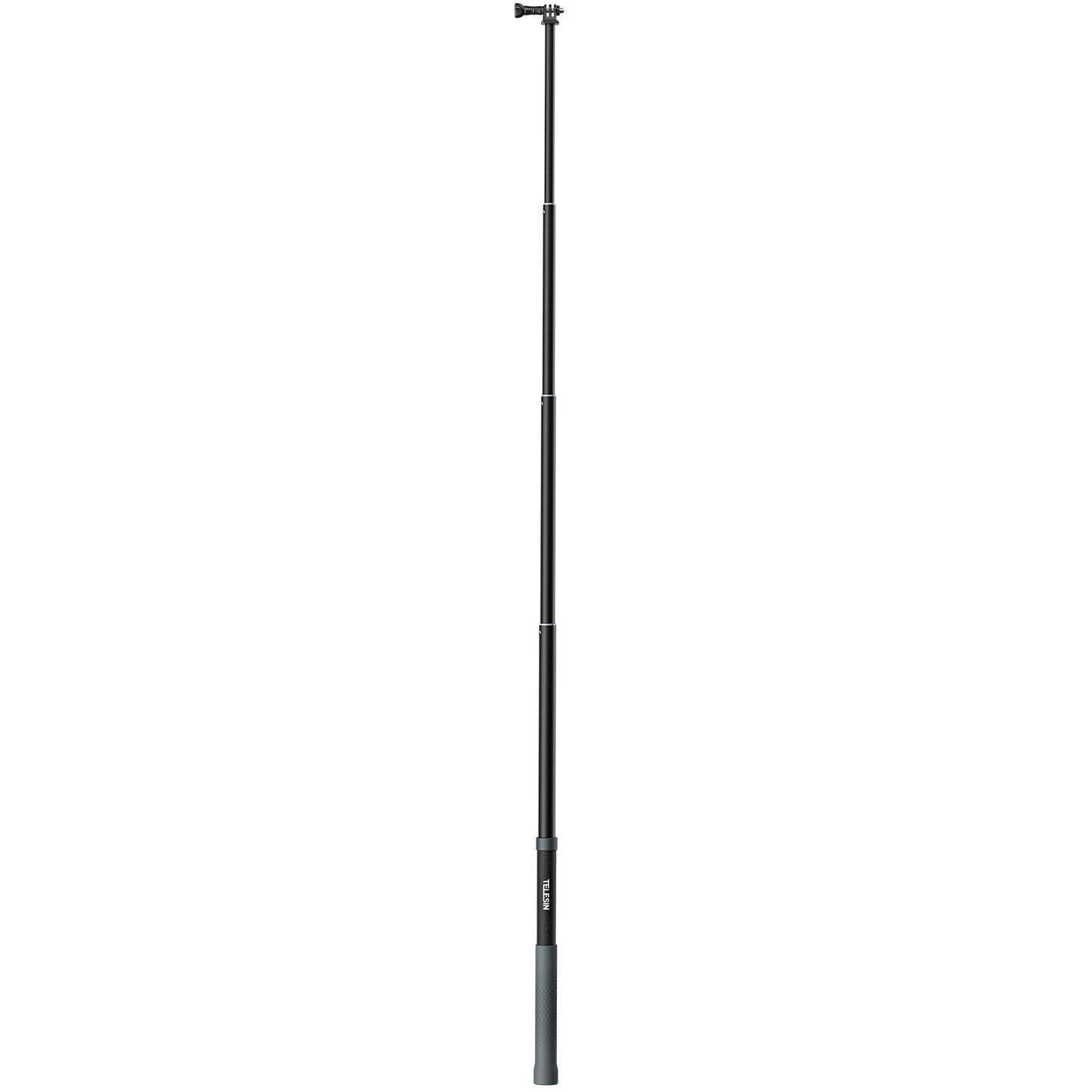 Telesin MNP-002 Selfie Stick 120 cm voor actioncamera en smartphone - Carbon