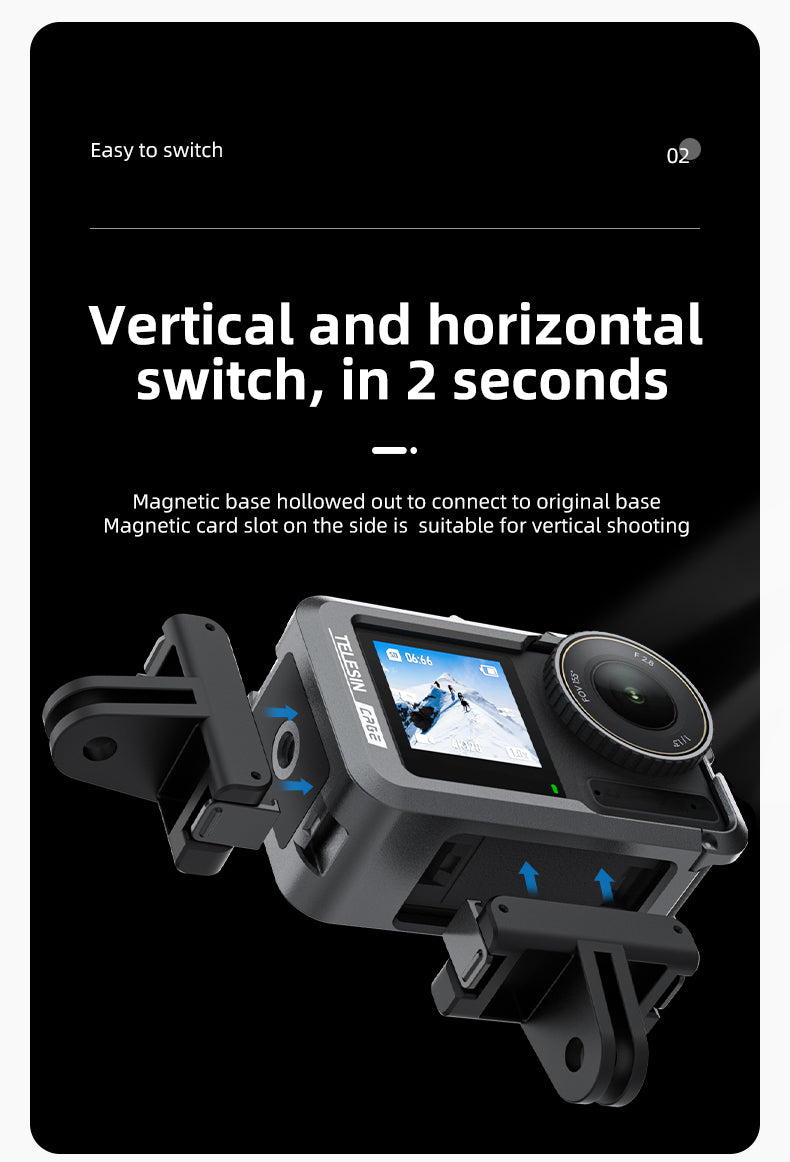 Telesin Metal Cage for DJI Osmo Action 3/4