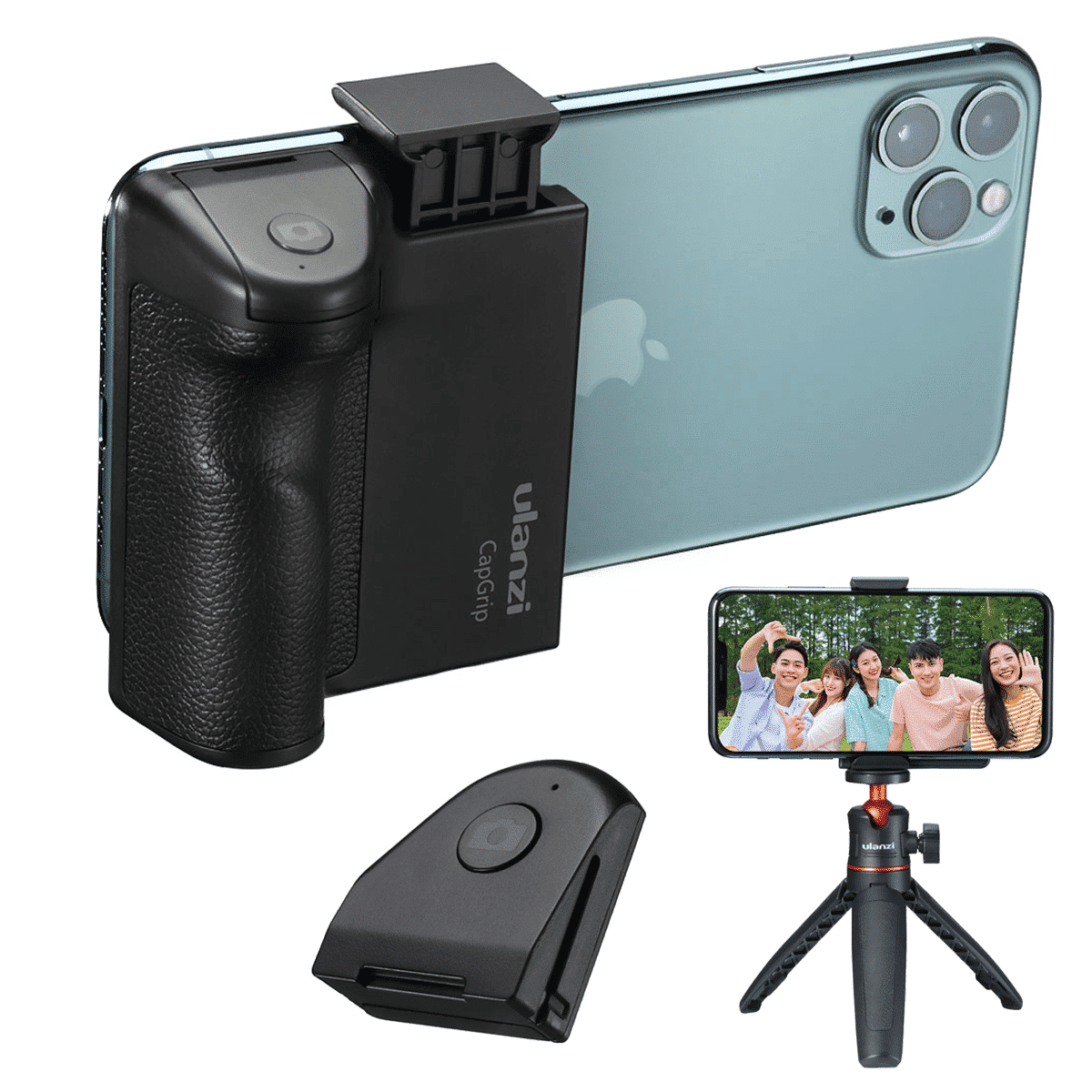 Ulanzi CapGrip smartphone camera grip met Bluetooth afstandsbediening