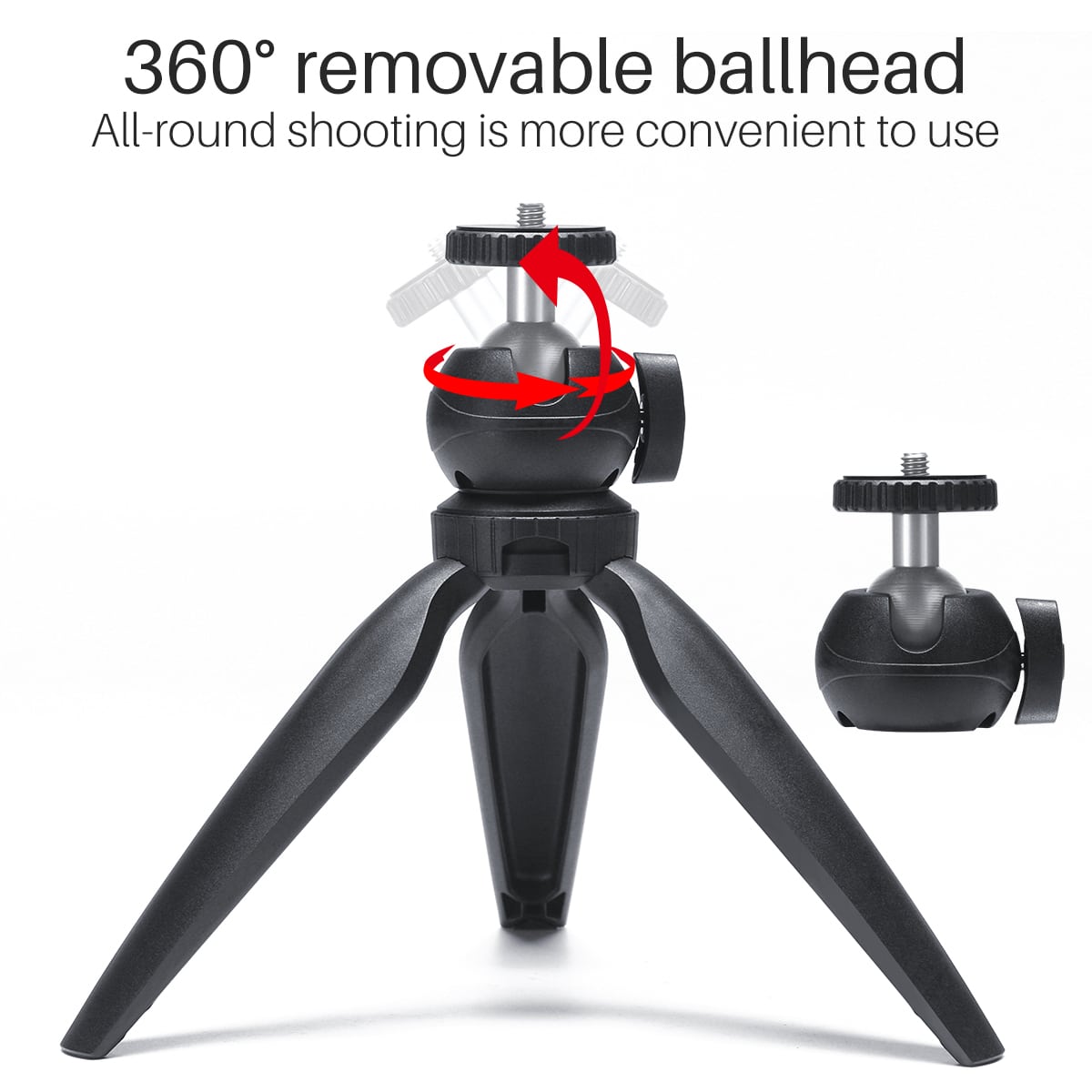 Mini tripod vlog KIT: tabletop tripod & premium phone holder