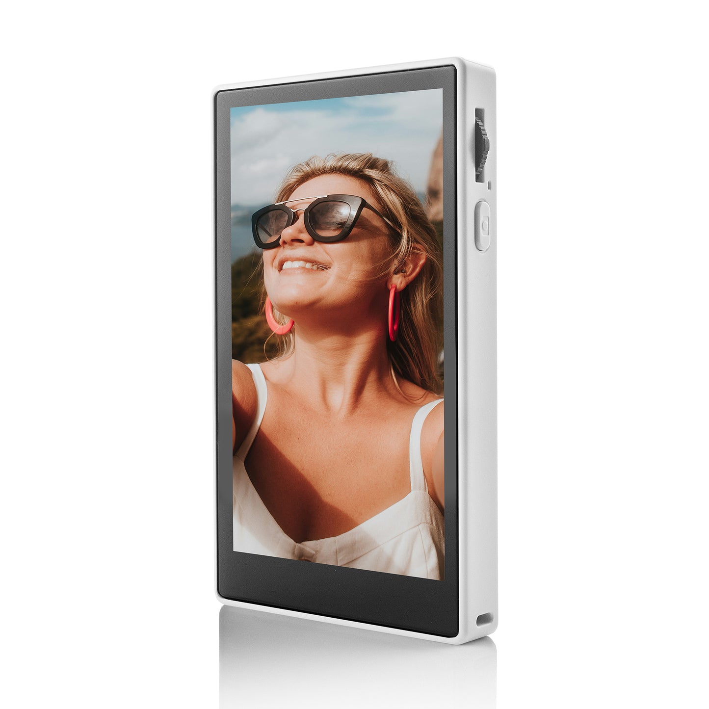 MOJOGEAR VS4 Touchscreen Selfie Vlog Monitor - White
