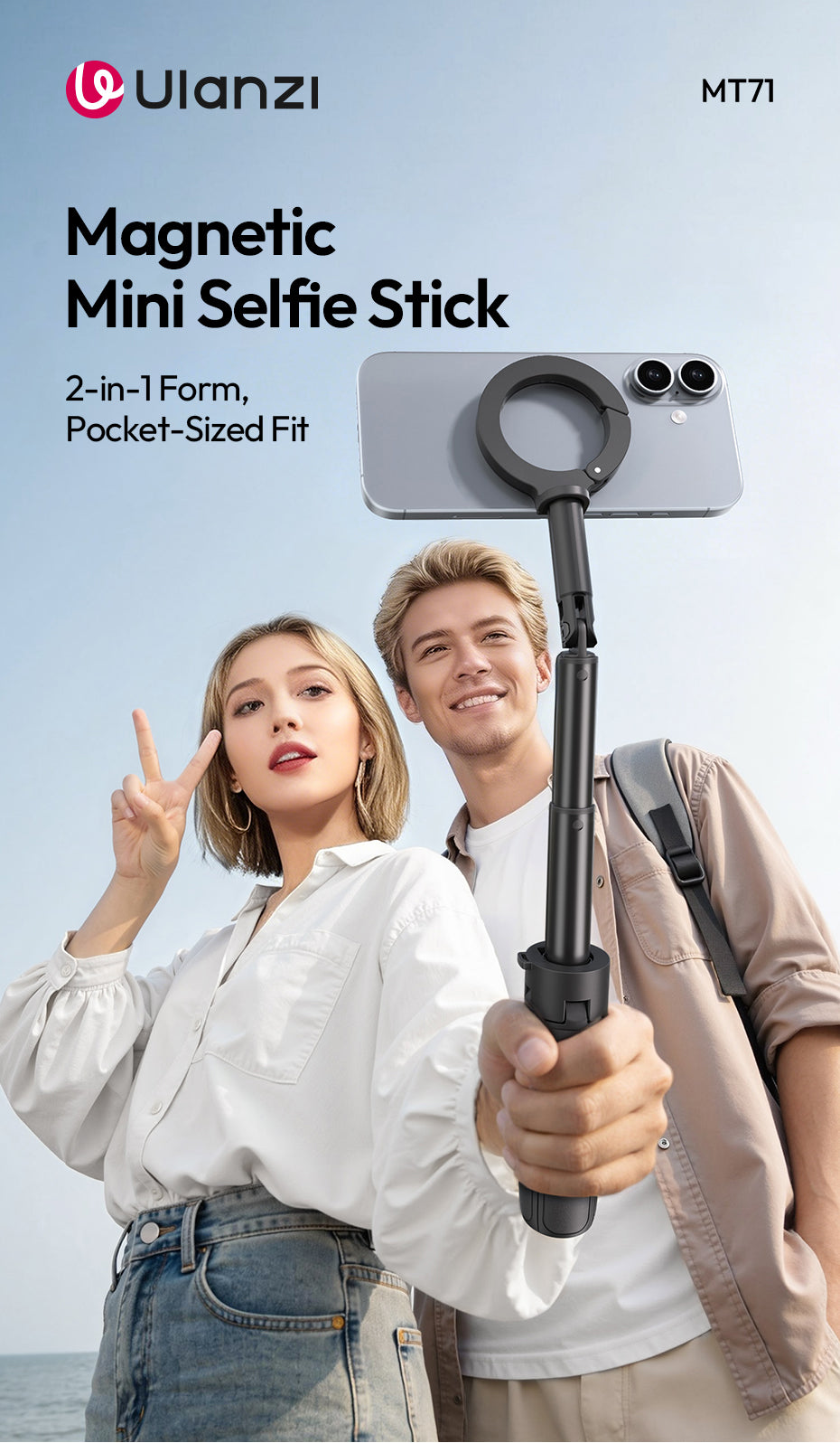 Ulanzi MT71 Magnetic Mini Selfie Stick
