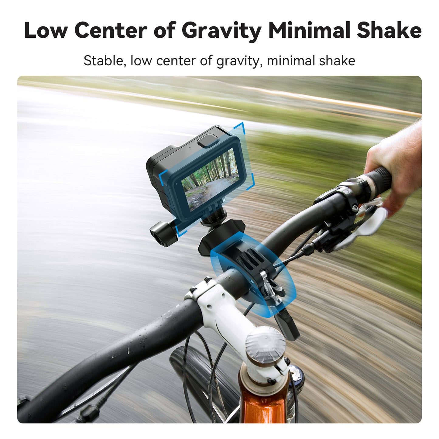 Telesin Bike Tube Mount for action cam - 360º rotatable