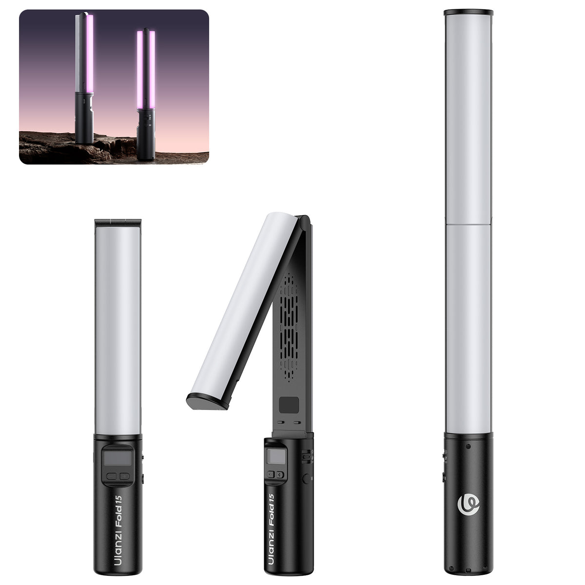 Ulanzi FOLD15 Foldable 15W RGB Tube Light - Black