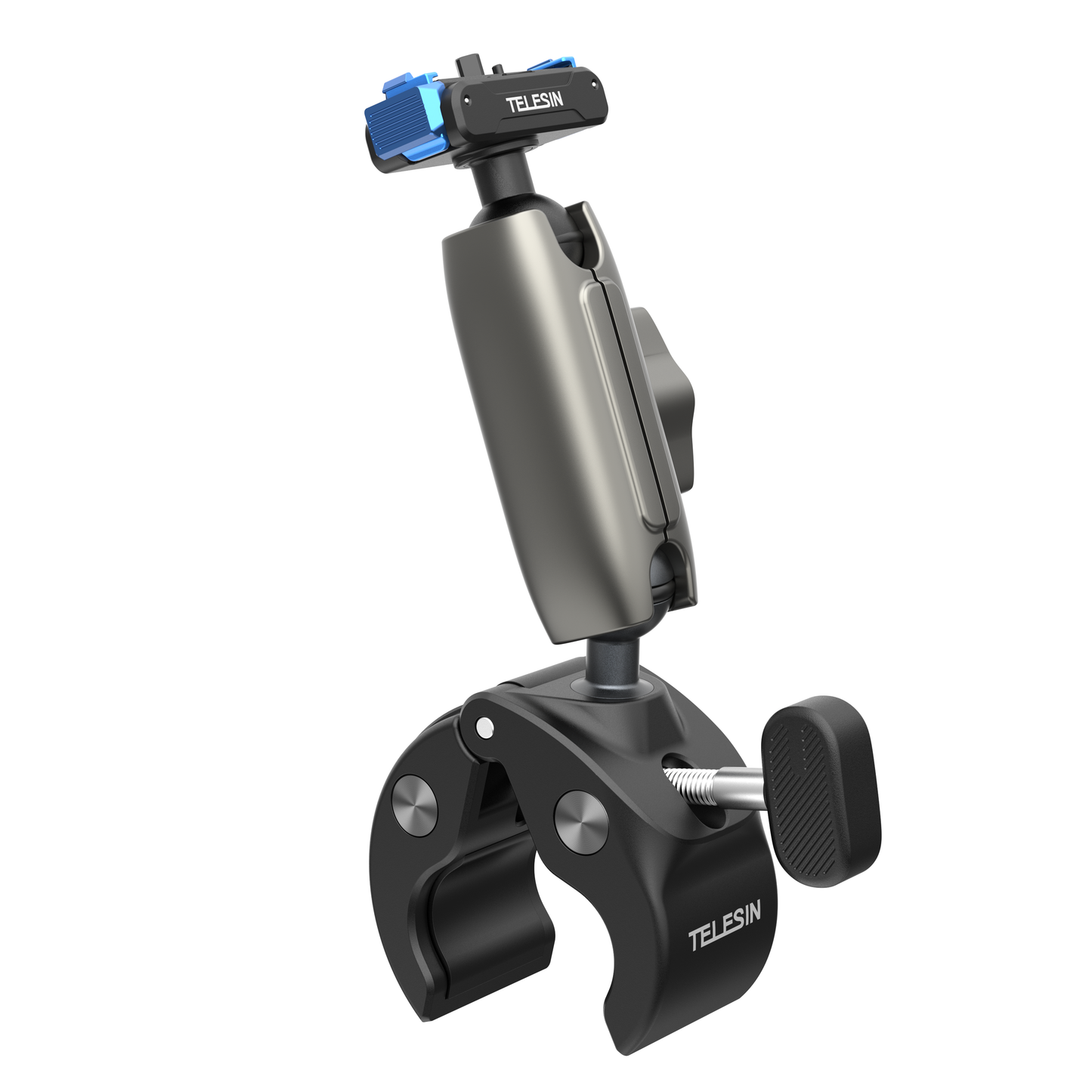 Telesin Tube Clamp voor GoPro 13 - Grijs - GoPro Mounts