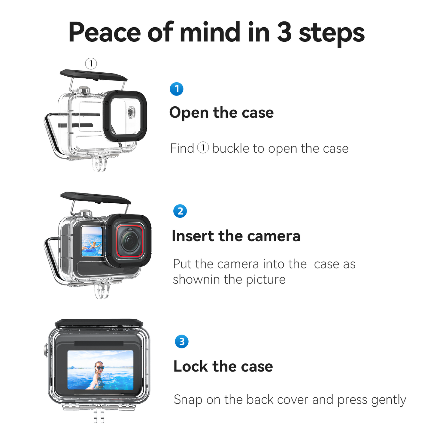 Telesin Waterproof Housing for Insta360 Ace Pro
