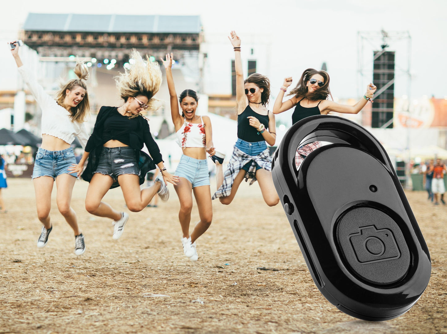 MOJOGEAR Bluetooth remote shutter remote control for smartphone