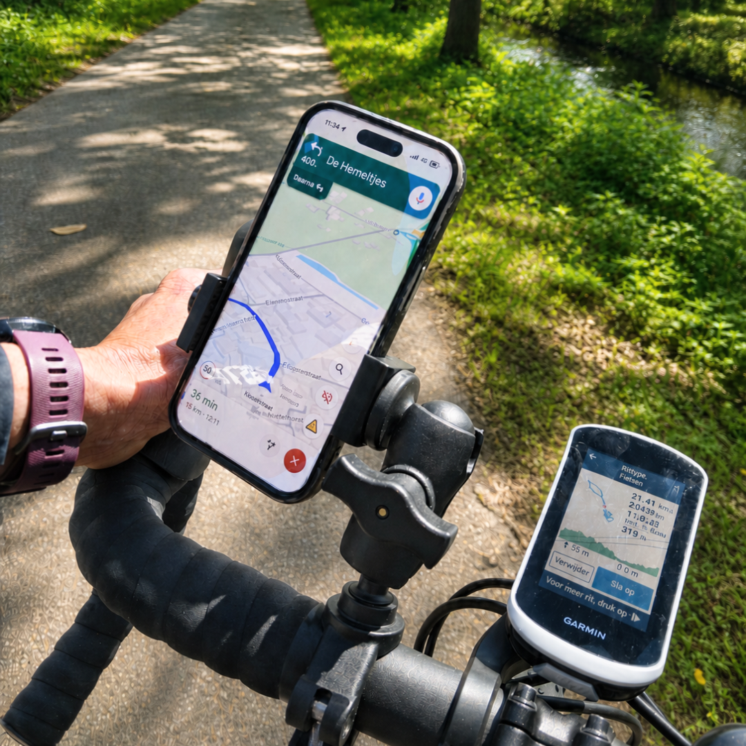 MOJOGEAR A01 Bicycle Mount voor smartphone en GoPro - GoPro Mounts