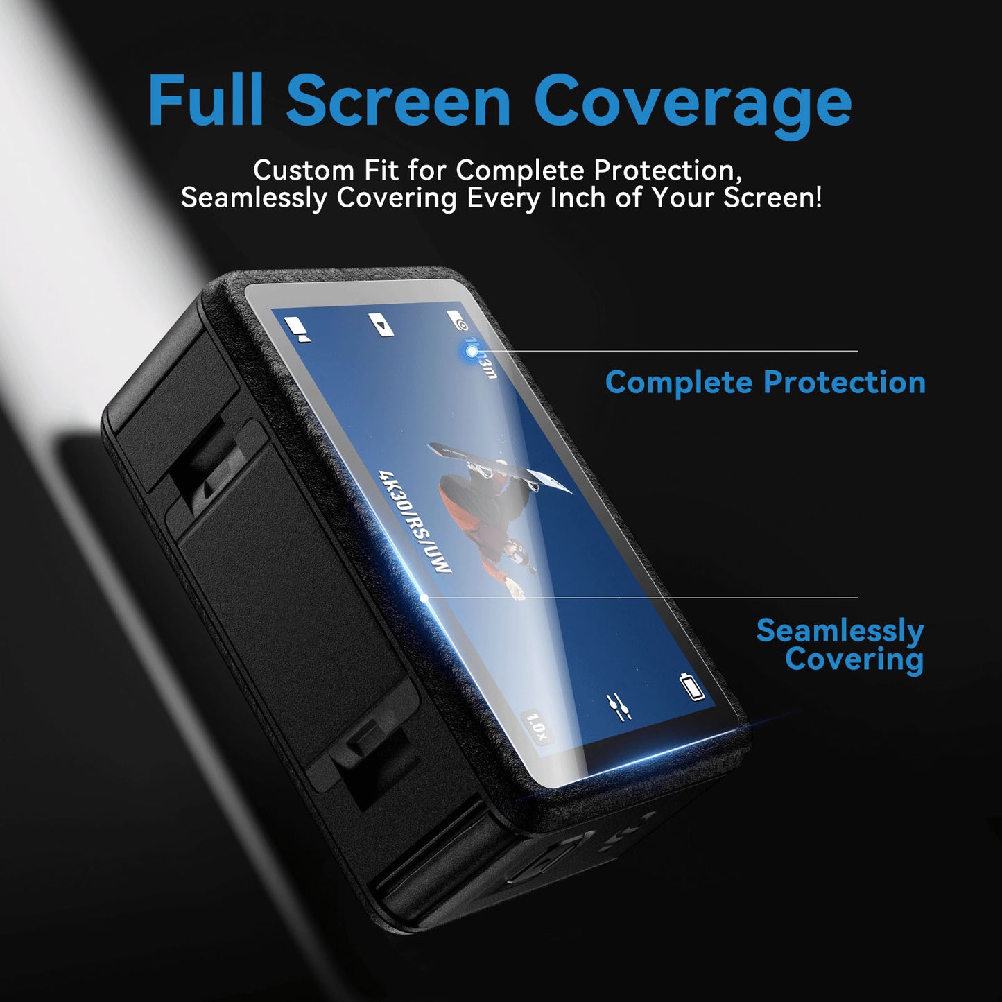 Telesin Screenprotector-set Glas DJI Osmo Action 5 -For Case