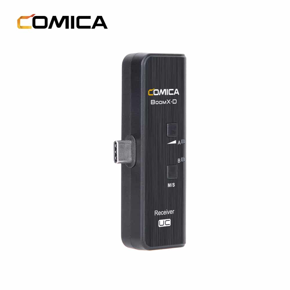 Comica BoomX-D UC2 draadloze microfoon-set met 2 zenders en USB-C-ontvanger