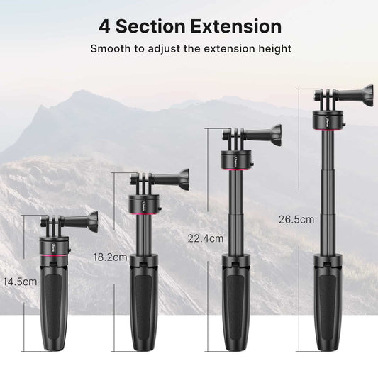 Ulanzi Go Quick II tripod: Magnetische GoPro Tripod & Selfie Stick - GoPro Tripods