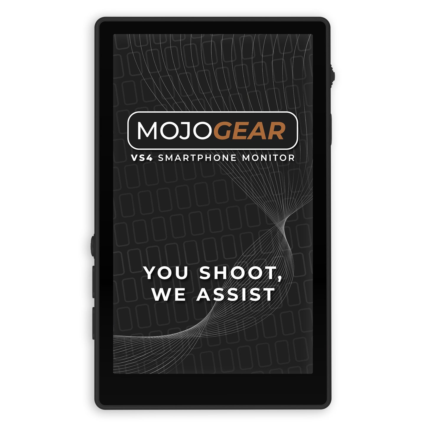 MOJOGEAR VS4 Touchscreen Selfie Vlog Monitor - Black