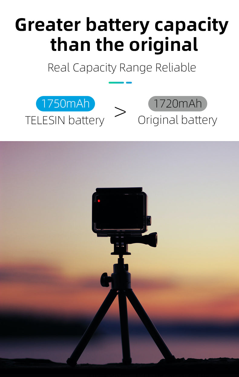 Telesin Charging box with 2 batteries for GoPro 9/ 10 / 11 / 12