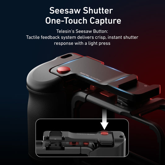 Telesin Street Photography Grip + Cage voor DJI Osmo Action 3/4/5 - GoPro Cases & behuizingen